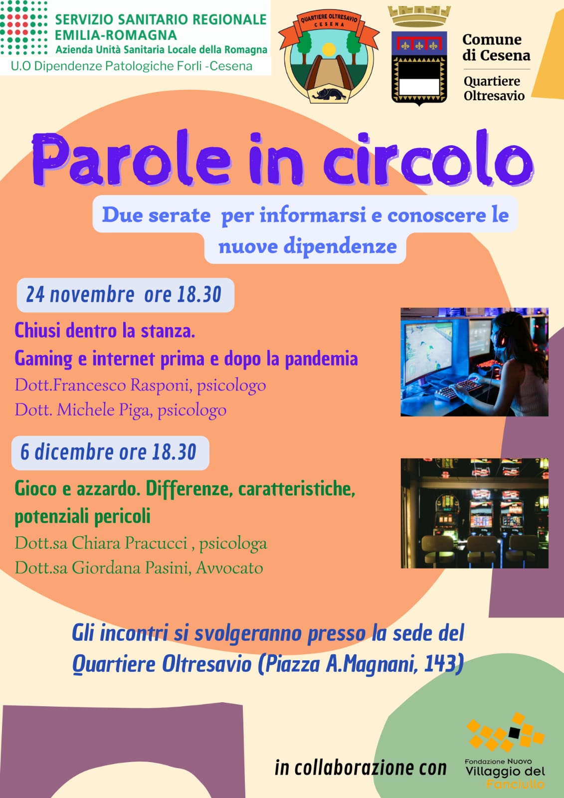 Parole in circolo - Quartiere Oltresavio 24 nov 6 dic 2022